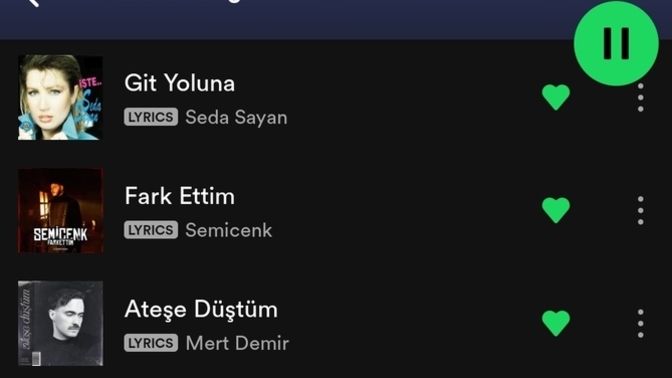 Şu an hangi şarkıya eşlik ediyorsunuzz?