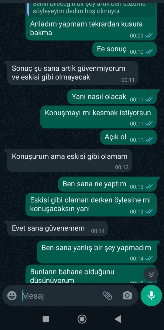Lütfen yardımcı olur musunuz? Çok kötü hissediyorum, ayrılmak mı istiyor?