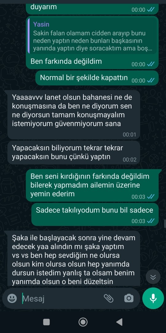 Lütfen yardımcı olur musunuz? Çok kötü hissediyorum, ayrılmak mı istiyor?