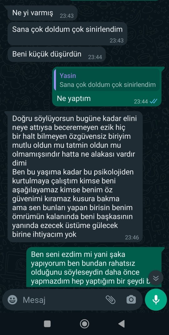 Lütfen yardımcı olur musunuz? Çok kötü hissediyorum, ayrılmak mı istiyor?