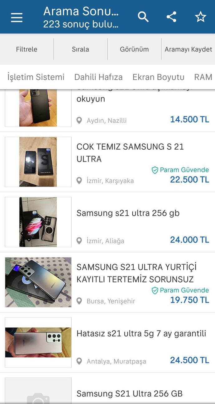 2024 Yılın da 2. El Samsung Galaxy S21 Ultra 5G Alınır mı sizce?