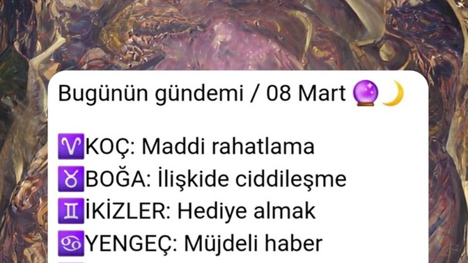 Bugün gündeminizde ne var?
