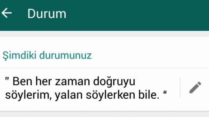 WhatsApp "Hakkımda" kısmında ne yazıyor?