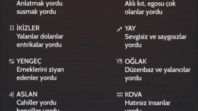 Burçları neler yormuş olabilir?