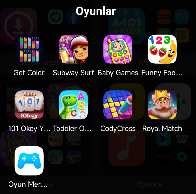 Telefonunuz da kaç tane yüklü oyun var?