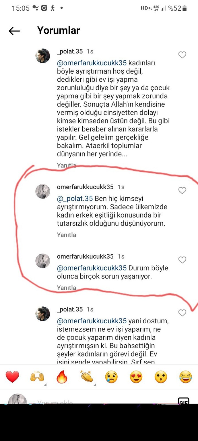 Özellikle kız arkadaşlara soruyorum: Sizce yorumlarımda ve düşüncelerimde haksız mıyım?