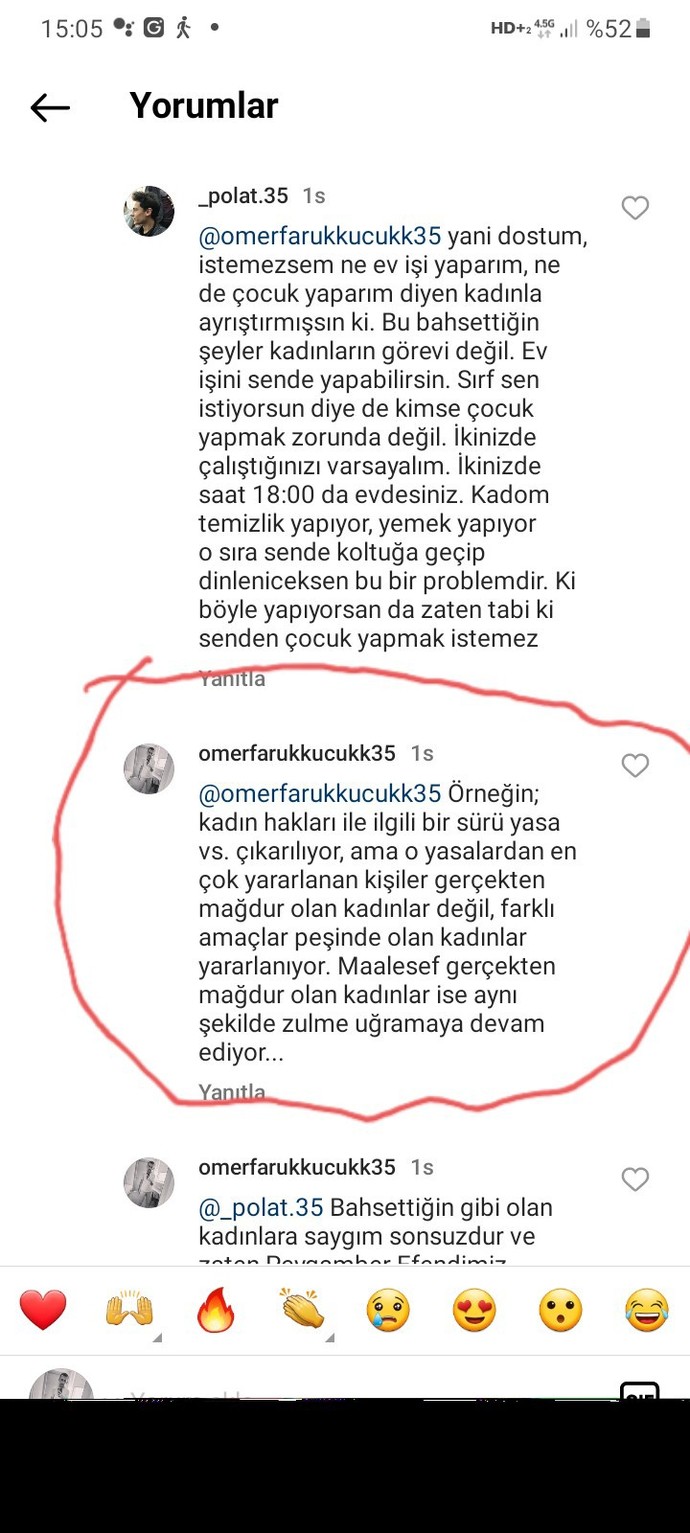 Özellikle kız arkadaşlara soruyorum: Sizce yorumlarımda ve düşüncelerimde haksız mıyım?