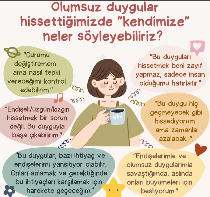 Olumsuz duygular hissettiğiniz de kendinizi nasıl telkin edersiniz? Sizi olumsuzluğa sürükleyen şeyler nelerdir?
