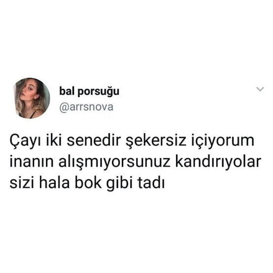 Çayın tadı şekerli mi daha güzel oluyor şekersiz mi?