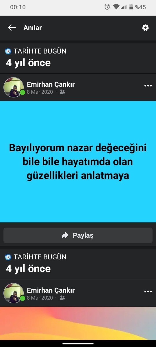 Hayatindaki güzellikleri paylasir misin?