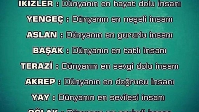 Burcuna göre sen hangisisin?