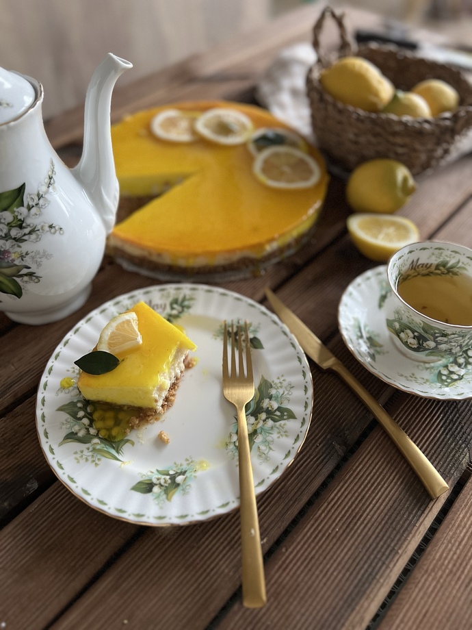 Limonlu Cheesecake yaptım. Nasıl olmuş?
