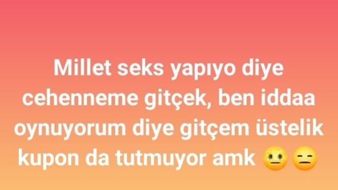Ne icin cehenneme gidersin sence?