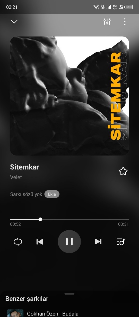 Şu an dinlediğiniz şarkı ne?