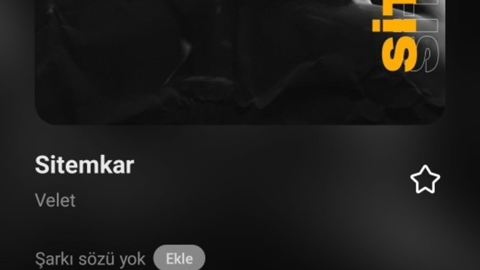 Şu an dinlediğiniz şarkı ne?