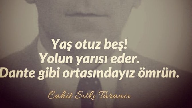 Dante gibi ortasındayız ömrün ne demek?