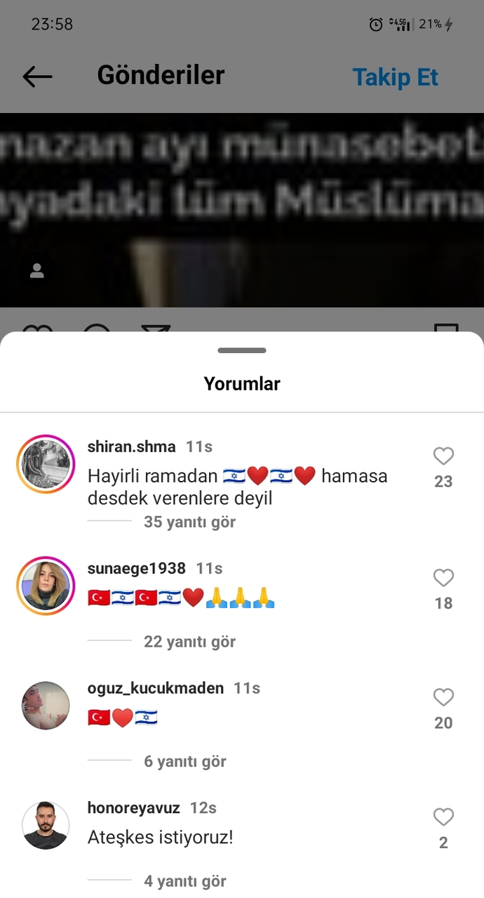 Türk bayrağı ile İsrail bayrağını yan yana koyanları görünce kanınıza dokunuyor mu sizin de?