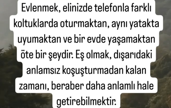 Evlilik senin için ne ifade ediyor?