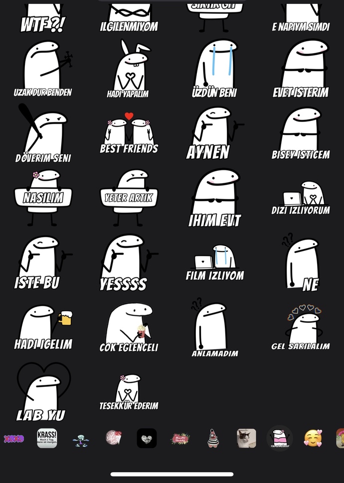 Sticker kullanıyor musun?