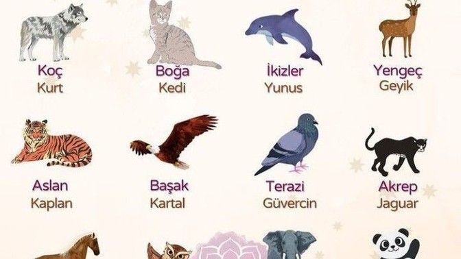 Burcunuza göre rehber hayvanınız hangisi?