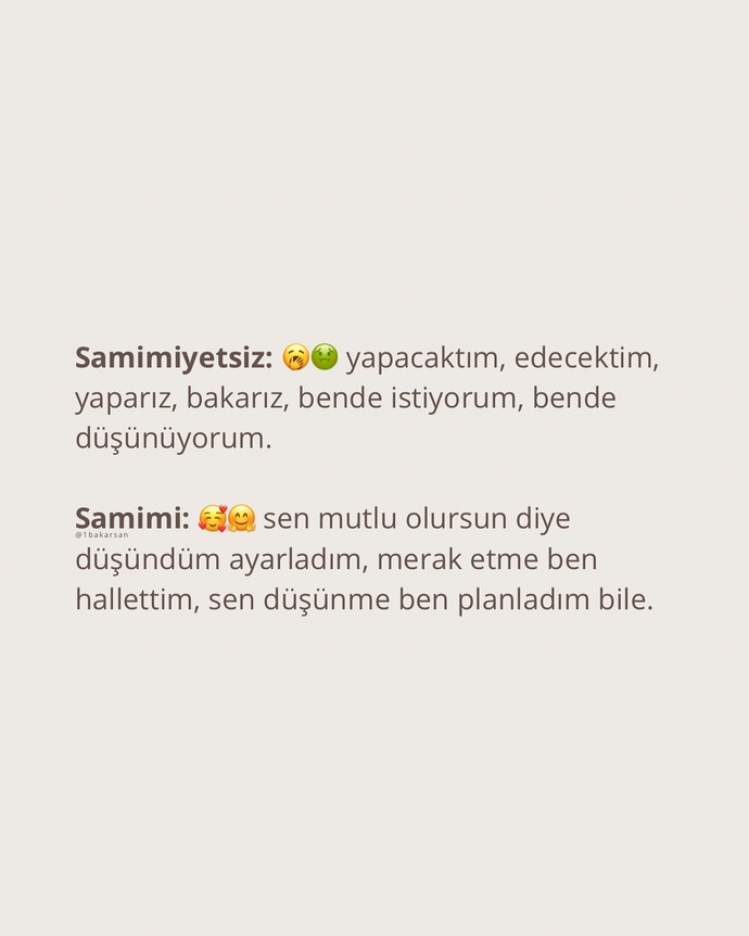 Sözleriyle yaptıkları tutan biri misiniz?