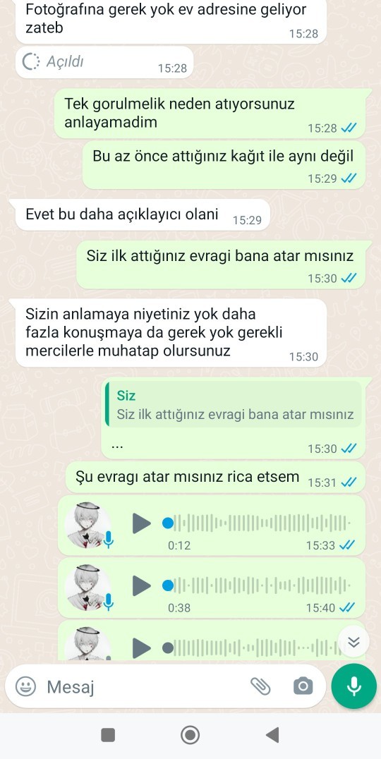 Bu neyin kafasını yaşıyor dolandırmaya mi çalışıyor beni?