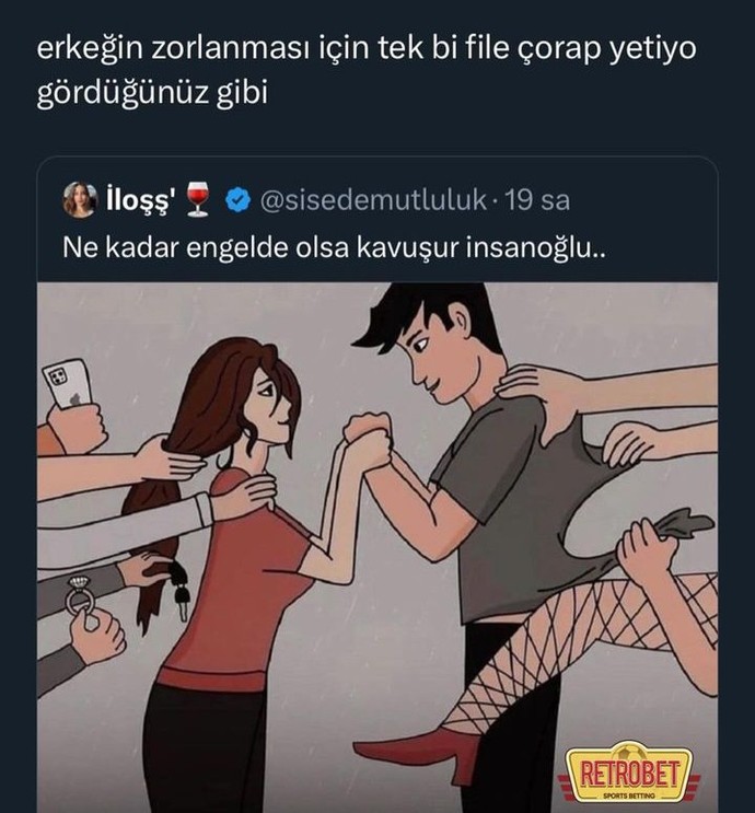Erkekleri etkilemek için bir çorap bile mi yeter?