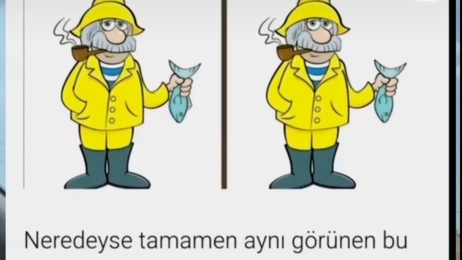 Görseldeki 3 farkı bulabilir misin?
