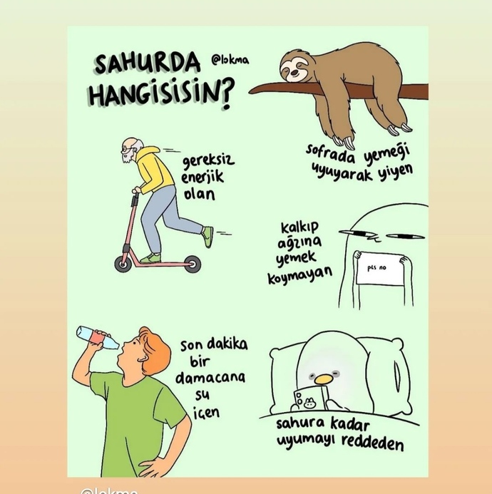 Siz sahurda hangisisiniz?