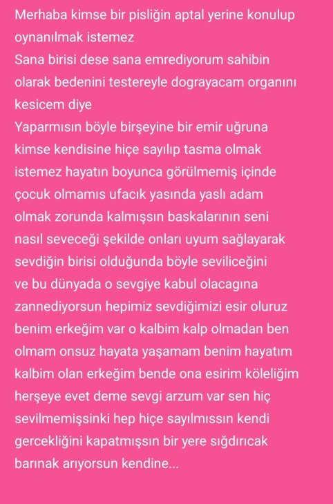İnsan bedensel işkence görmeye ve herşeyine hizmetkar olmaya başkasını severmi kölelik sadistlik seven kişiyi bu hale getiren ne?