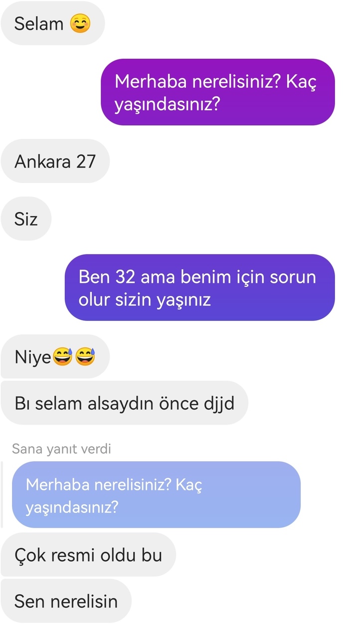 Yaşı küçük ve saygısız olduğu için reddettim diye komplekse girdi iyi bozmuş muyum bunu?