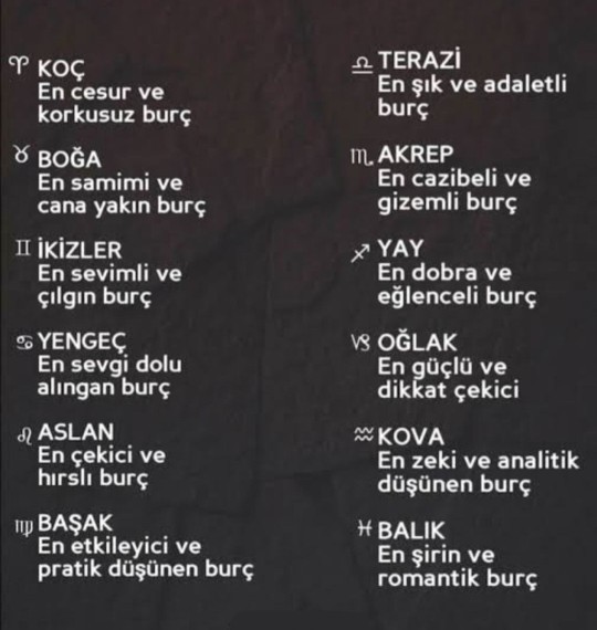 Burçlarınızın enleri nelerdir merak ettiniz mi?