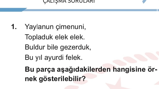 Bu sorunun cevabı ne?