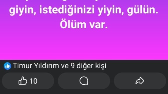 Ölüm var diye napalim?