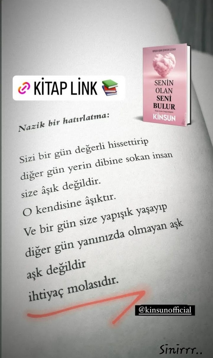 Senin olan seni bulur mu yoksa senin olanmı senin olur?