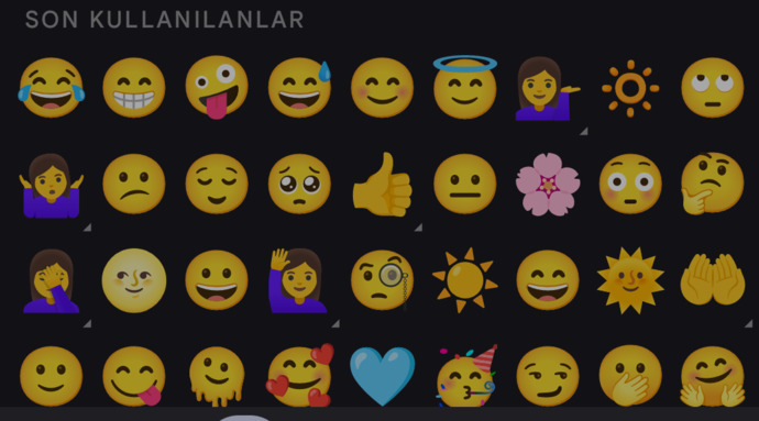 Sık kullandığınız emojiler hangileri?