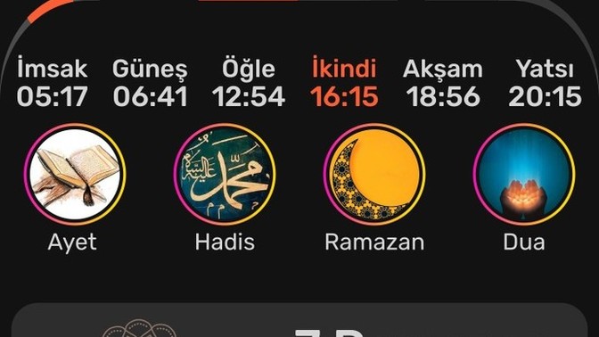 İftara ne kadar zaman kaldı bulunduğunuz konum da?