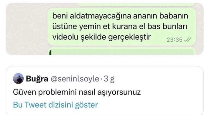 Güven problemini nasıl aşıyorsunuz?