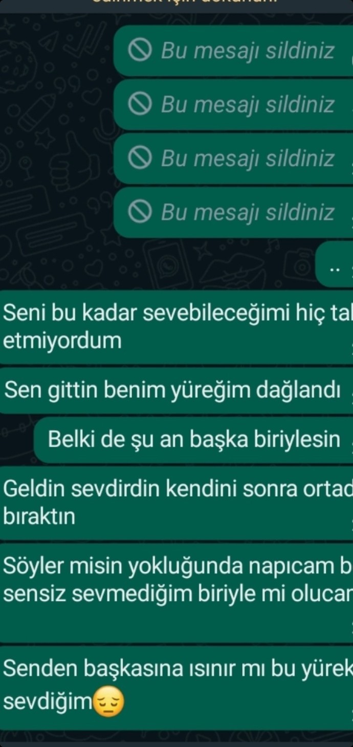 Hiç yokluğuyla bile konuşacak kadar sevdin mi birini?