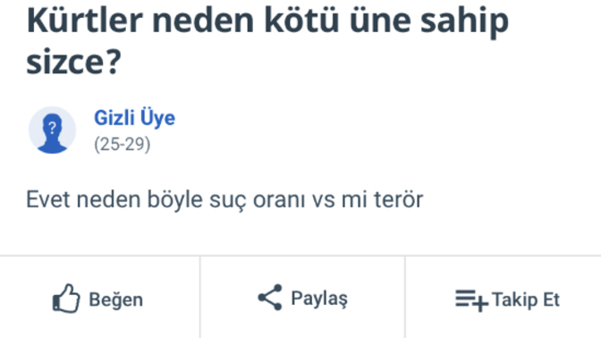 Irkçılık buraya kadar geldi mi ya?