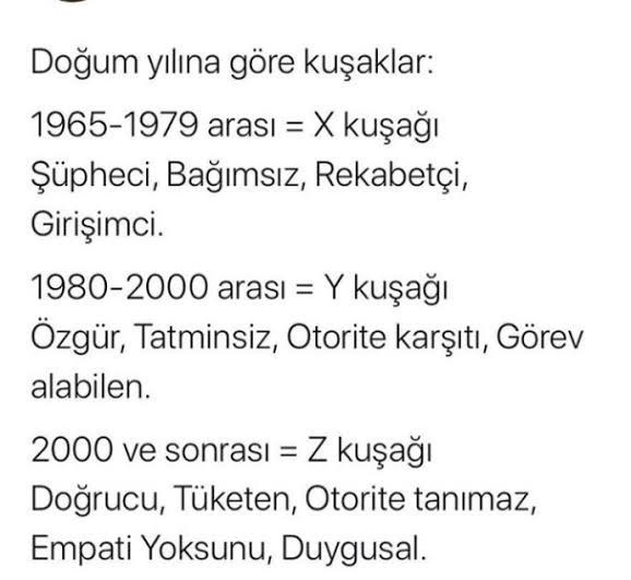 Ne kuşağısınız?