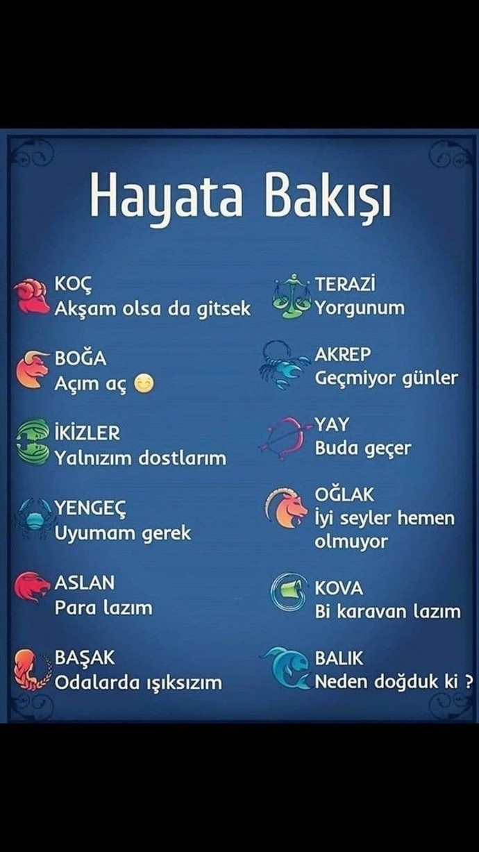Sizin hayata bakışınız nasılmış✨?