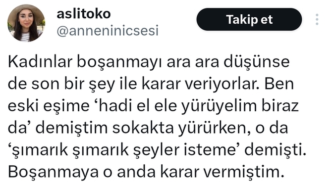 Boşanmalardaki görünen sebep bardağı taşıran son damlamı?