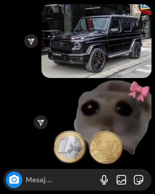 MERCEDESİN resmi hesabına böyle bişey attım sizce bi tane HEDİYE ederler mi?
