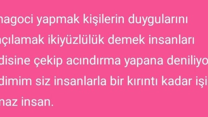 Senin kendi kavramına göre demagoci ne senin için?