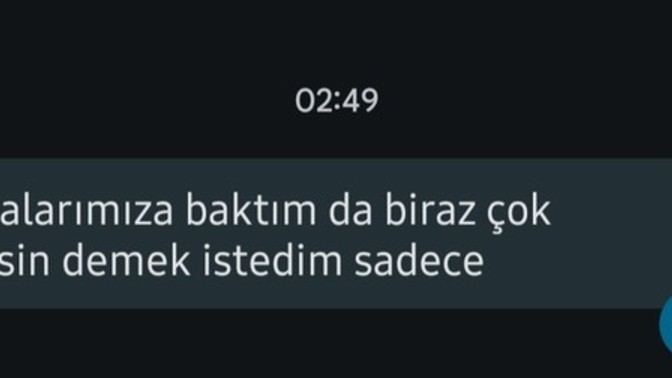 Bir kadın bir kadına böyle mesaj atar mı?
