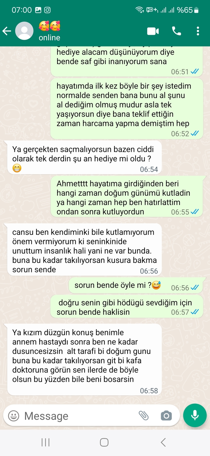 Sevgilim doğum günümü unuttuğu gibi üzerine beni suçluyor, ne yapmalıyım?
