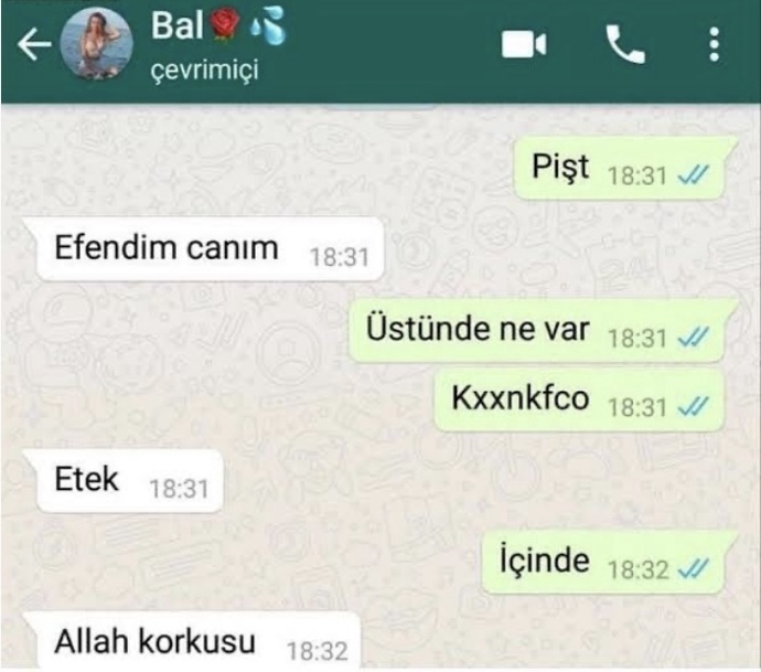 “Üstünde ne var” diyen manitaya ne denir?