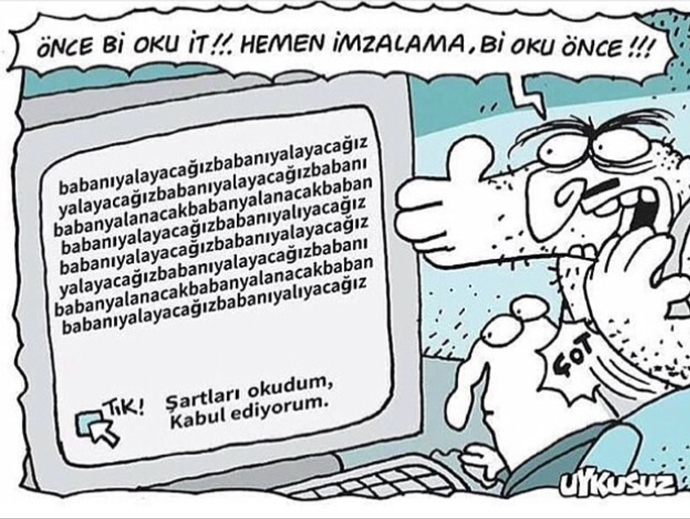 Her yere üye olurken karşımıza çıkan başvuru şartlarını okur musunuz?