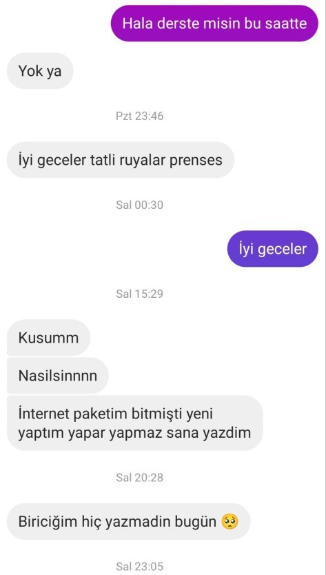 Napacam yardım! Yaklaşık bir buçuk aydır flört ettiğim çocuk bu şekilde sizce konuşmayı keseyim mi?